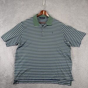 Polo Golf Ralph Lauren‎ Polo Shirt Mens 2XL Striped Green READ